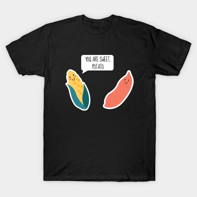 You Are Sweet Potato Funny Vegetables T-Shirt by DesignArchitect